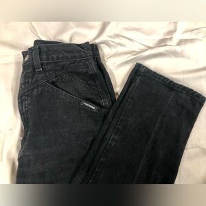 Vintage Rockies 29 Hi Waist Black Stonewash Jeans Rodeo Western